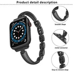 金屬手鍊鋅合金錶帶，適用於 Apple Watch 46mm / 49mm / 45mm / 44mm，適用於 Apple Watch 42mm / 41mm / 40mm / 38mm