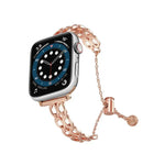 雙環鏈鋅合金錶帶，適用於 Apple Watch 46mm / 49mm / 45mm / 44mm，適用於 Apple Watch 42mm / 41mm / 40mm / 38mm