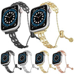 雙環鏈鋅合金錶帶，適用於 Apple Watch 46mm / 49mm / 45mm / 44mm，適用於 Apple Watch 42mm / 41mm / 40mm / 38mm