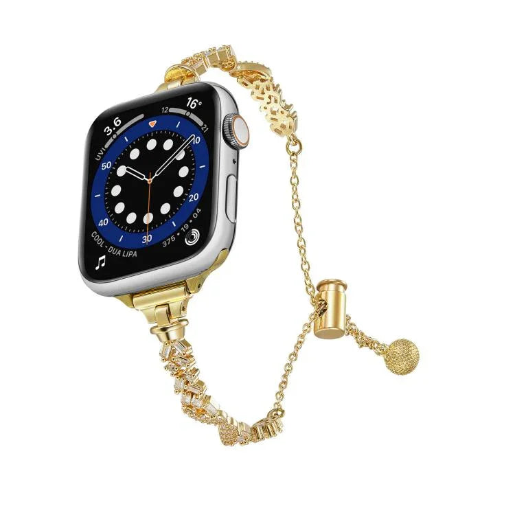 翼形碎鑽鋅合金錶帶，適用於Apple Watch 46mm / 49mm / 45mm / 44mm，適用於Apple Watch 42mm / 41mm / 40mm / 38mm