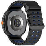 海洋雙扣雙色矽膠錶帶，適用於 Samsung Galaxy Watch8 / Watch8 Classic