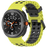 海洋雙扣雙色矽膠錶帶，適用於 Samsung Galaxy Watch8 / Watch8 Classic