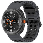 海洋雙扣雙色矽膠錶帶，適用於 Samsung Galaxy Watch8 / Watch8 Classic