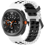 海洋雙扣雙色矽膠錶帶，適用於 Samsung Galaxy Watch8 / Watch8 Classic