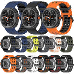 海洋雙扣雙色矽膠錶帶，適用於 Samsung Galaxy Watch8 / Watch8 Classic