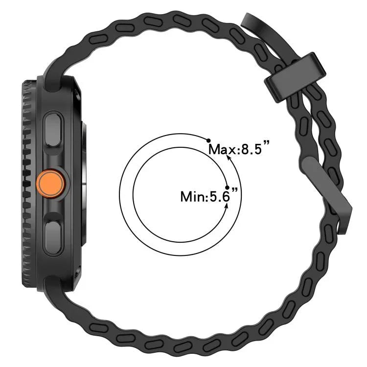 海洋雙扣雙色矽膠錶帶，適用於 Samsung Galaxy Watch8 / Watch8 Classic