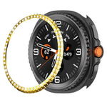 單排鑽石金屬錶保護圈，適用於 Samsung Galaxy Watch8 Classic 46mm