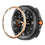 單排鑽石金屬錶保護圈，適用於 Samsung Galaxy Watch8 Classic 46mm