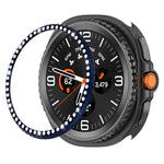 單排鑽石金屬錶保護圈，適用於 Samsung Galaxy Watch8 Classic 46mm
