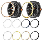 單排鑽石金屬錶保護圈，適用於 Samsung Galaxy Watch8 Classic 46mm