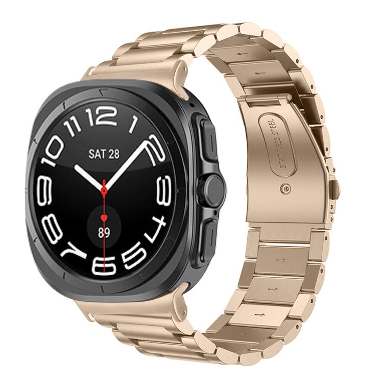 三珠不鏽鋼錶帶，適用於Samsung Galaxy Watch Ultra 47mm / Ultra 2025