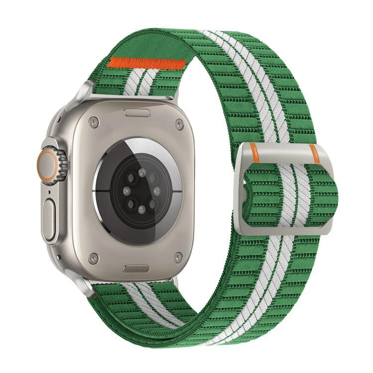 Watchman 機械扣尼龍錶帶，適用於 Apple Watch 46mm / 49mm / 45mm / 44mm，適用於 Apple Watch 42mm / 41mm / 40mm / 38mm