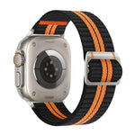 Watchman 機械扣尼龍錶帶，適用於 Apple Watch 46mm / 49mm / 45mm / 44mm，適用於 Apple Watch 42mm / 41mm / 40mm / 38mm