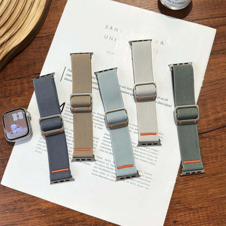 Watchman 機械扣尼龍錶帶，適用於 Apple Watch 46mm / 49mm / 45mm / 44mm，適用於 Apple Watch 42mm / 41mm / 40mm / 38mm