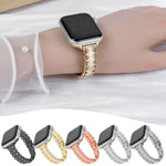 蕾絲邊鑽石合金金屬錶帶，適用於 Apple Watch 46mm / 49mm / 45mm / 44mm，適用於 Apple Watch 42mm / 41mm / 40mm / 38mm
