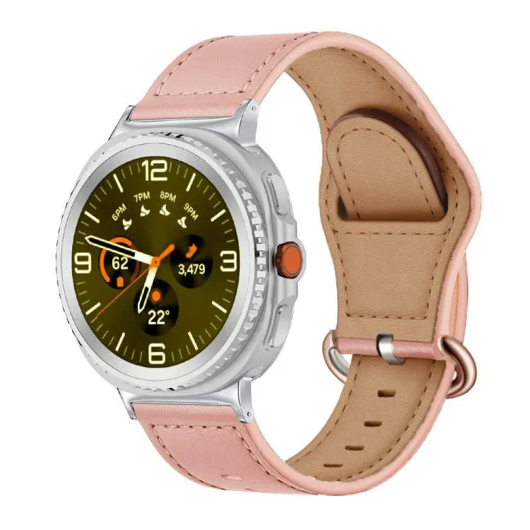 經典扣真皮錶帶，適用於 Samsung Galaxy Watch8 / Watch8 Classic