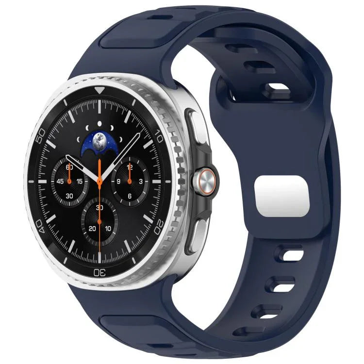 反扣單色矽膠錶帶，適用於 Samsung Galaxy Watch8 / Watch8 Classic