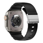 磁吸扣矽膠錶帶，適用於 Apple Watch 46mm / 49mm / 45mm / 44mm
