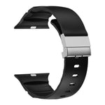 磁吸扣矽膠錶帶，適用於 Apple Watch 46mm / 49mm / 45mm / 44mm