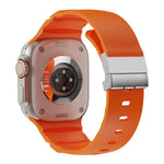 磁吸扣矽膠錶帶，適用於 Apple Watch 46mm / 49mm / 45mm / 44mm