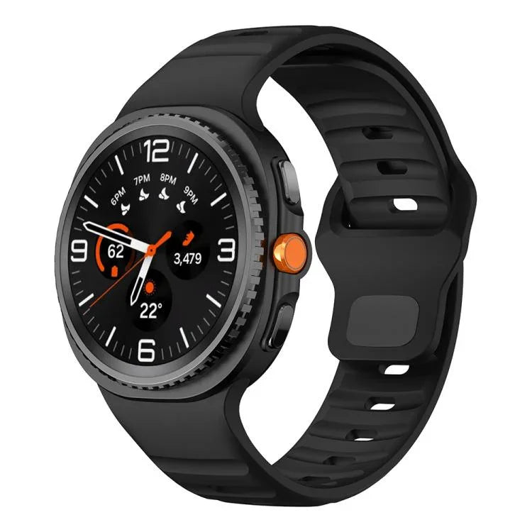 波浪反扣矽膠錶帶，適用於 Samsung Galaxy Watch8 / Watch8 Classic