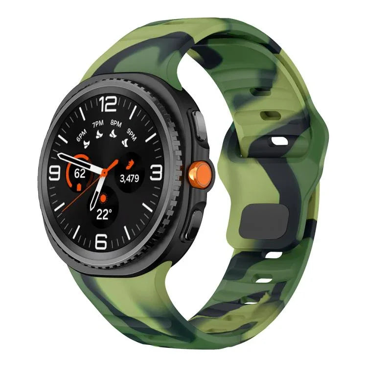 波浪反扣矽膠錶帶，適用於 Samsung Galaxy Watch8 / Watch8 Classic