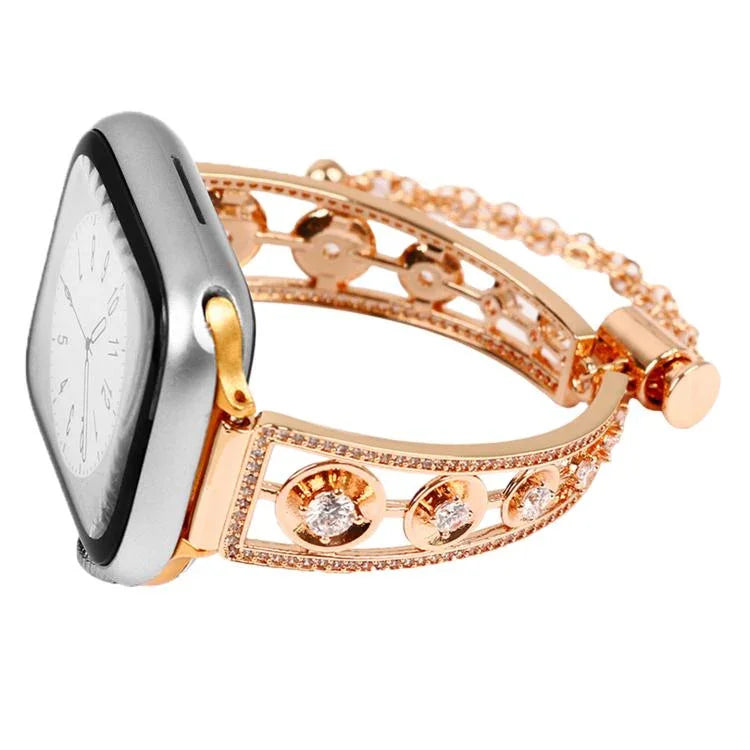 鉑金星鋯金屬錶帶，適用於 Apple Watch 46mm / 49mm / 45mm / 44mm，適用於 Apple Watch 42mm / 41mm / 40mm / 38mm