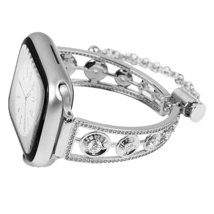 鉑金星鋯金屬錶帶，適用於 Apple Watch 46mm / 49mm / 45mm / 44mm，適用於 Apple Watch 42mm / 41mm / 40mm / 38mm