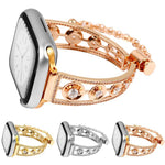 鉑金星鋯金屬錶帶，適用於 Apple Watch 46mm / 49mm / 45mm / 44mm，適用於 Apple Watch 42mm / 41mm / 40mm / 38mm