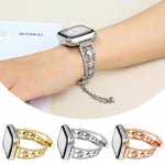 鉑金星鋯金屬錶帶，適用於 Apple Watch 46mm / 49mm / 45mm / 44mm，適用於 Apple Watch 42mm / 41mm / 40mm / 38mm