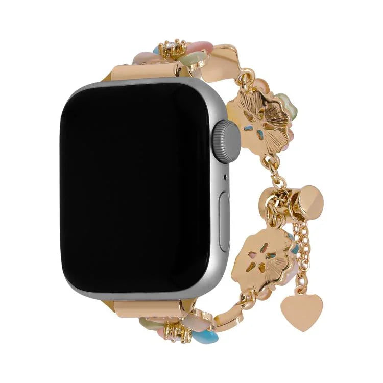 四葉草鍊合金錶帶，適用於 Apple Watch 46mm / 49mm / 45mm / 44mm，適用於 Apple Watch 42mm / 41mm / 40mm / 38mm