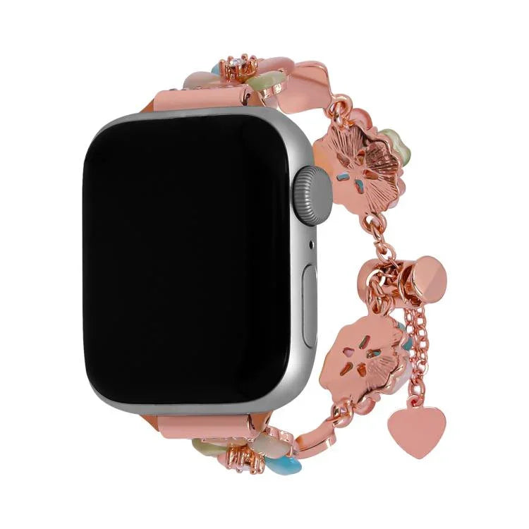 四葉草鍊合金錶帶，適用於 Apple Watch 46mm / 49mm / 45mm / 44mm，適用於 Apple Watch 42mm / 41mm / 40mm / 38mm