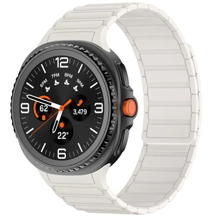 三珠磁吸矽膠錶帶，適用於 Samsung Galaxy Watch8 / Watch8 Classic