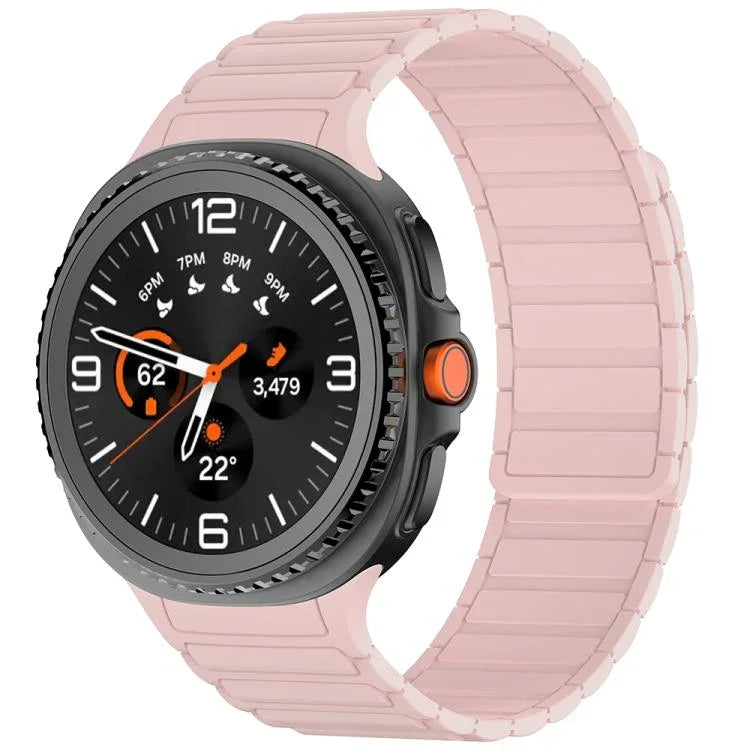 三珠磁吸矽膠錶帶，適用於 Samsung Galaxy Watch8 / Watch8 Classic