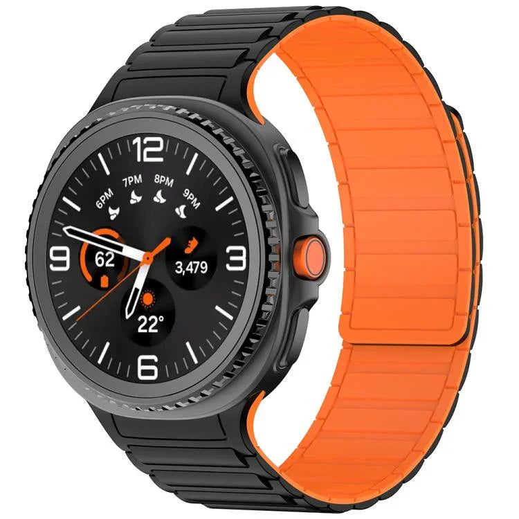 三珠磁吸矽膠錶帶，適用於 Samsung Galaxy Watch8 / Watch8 Classic