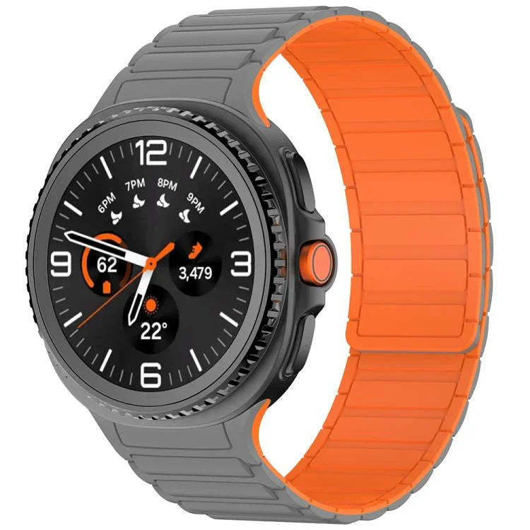 三珠磁吸矽膠錶帶，適用於 Samsung Galaxy Watch8 / Watch8 Classic