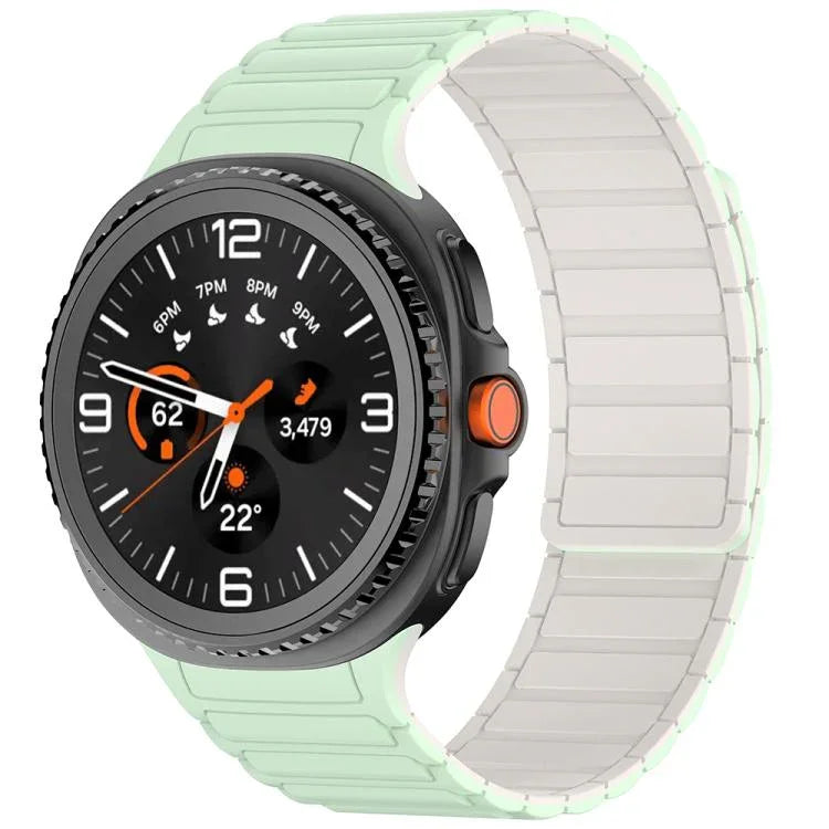 三珠磁吸矽膠錶帶，適用於 Samsung Galaxy Watch8 / Watch8 Classic