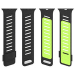 斜扣透氣雙色矽膠錶帶，適用於 Apple Watch 46mm / 49mm / 45mm / 44mm