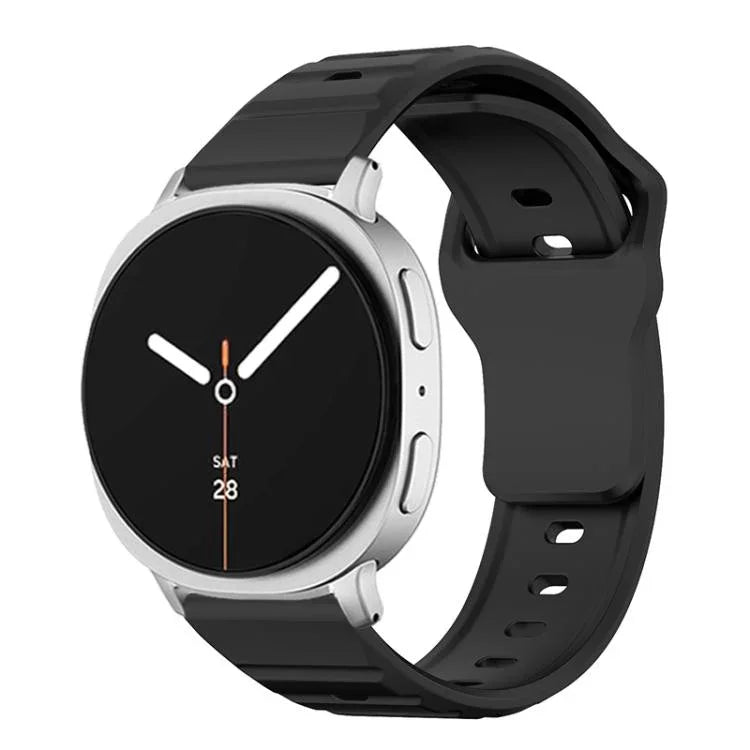 波浪紋釘扣矽膠錶帶，適用於 Samsung Galaxy Watch8 / Watch8 Classic