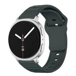Wave Texture Stud Buckle Silicone Watch Band, For Samsung Galaxy Watch8 / Watch8 Classic