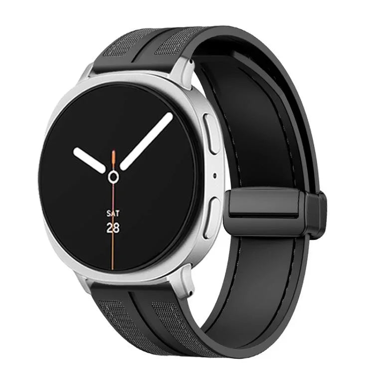 折疊磁扣混合尼龍矽膠錶帶，適用於 Samsung Galaxy Watch8 / Watch8 Classic