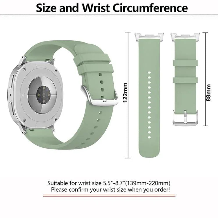 圓尾矽膠錶帶，適用於 Samsung Galaxy Watch8 / Watch8 Classic
