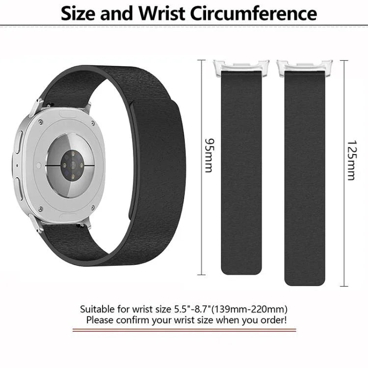 雲木紋磁吸矽膠錶帶，適用於 Samsung Galaxy Watch8 / Watch8 Classic