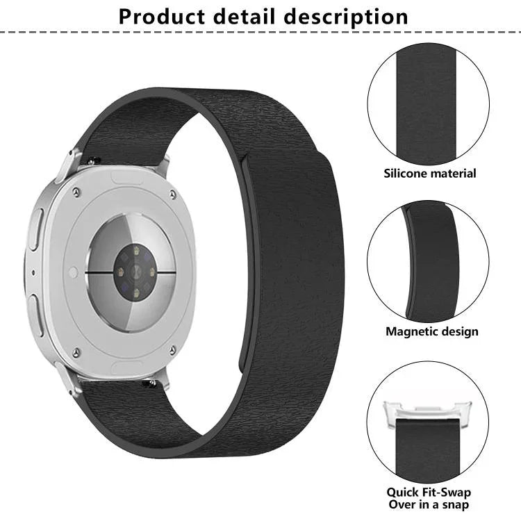 雲木紋磁吸矽膠錶帶，適用於 Samsung Galaxy Watch8 / Watch8 Classic