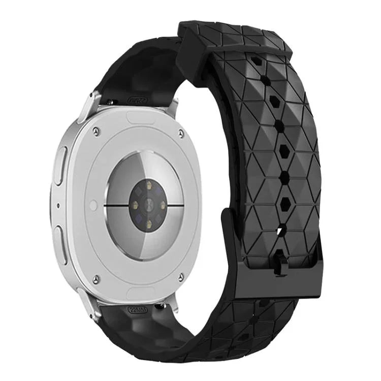 足球紋理純色矽膠錶帶，適用於 Samsung Galaxy Watch8 / Watch8 Classic