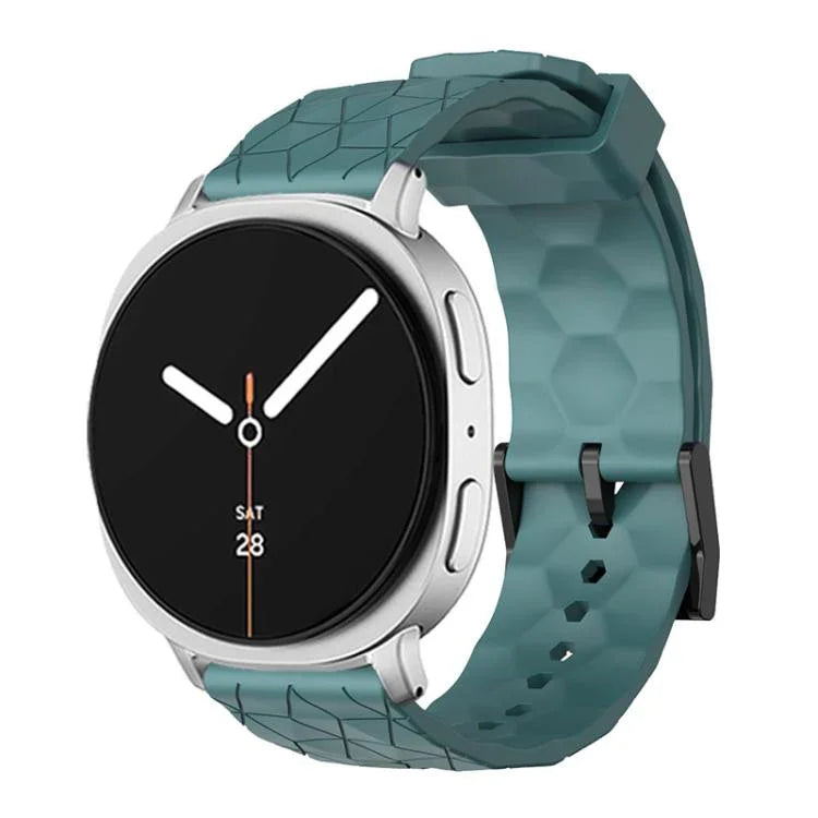 足球紋理純色矽膠錶帶，適用於 Samsung Galaxy Watch8 / Watch8 Classic