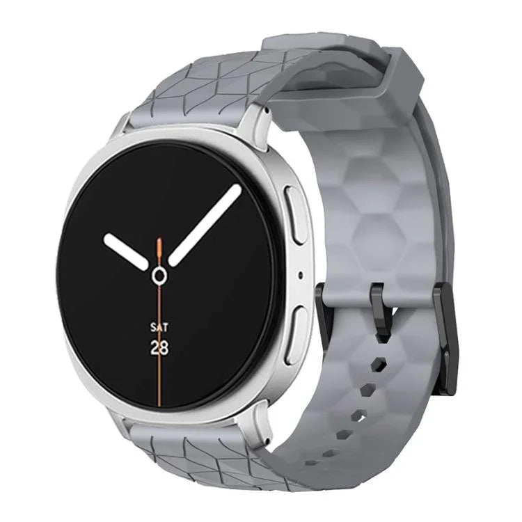 足球紋理純色矽膠錶帶，適用於 Samsung Galaxy Watch8 / Watch8 Classic