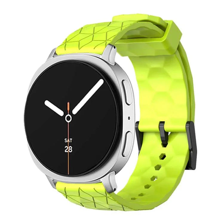足球紋理純色矽膠錶帶，適用於 Samsung Galaxy Watch8 / Watch8 Classic