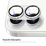 ENKAY CD 紋理鋁合金鋼化玻璃鏡頭保護膜，適用於 iPhone 17