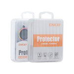 ENKAY CD 紋理鋁合金鋼化玻璃鏡頭保護膜，適用於 iPhone 17